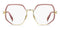 MARC JACOBSMarc Jacobs MJ 1092 EYR Women's Geometric Eyeglasses - Gold Frame, Nude Pink AccentsEYEWEAREcecile