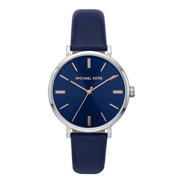 MICHAEL KORSMichael Kors MK2968 Women's Watch - Silver - Tone Case, Blue Dial, and StrapWATCHESEcecile