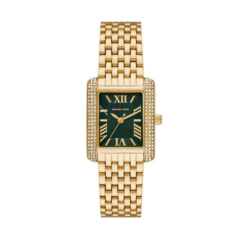MICHAEL KORSMichael Kors MK4742 Women's Petite Emery Gold - Tone Watch with Green DiaWATCHESEcecile