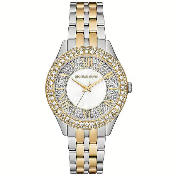 MICHAEL KORSMichael Kors Harlowe MK4811 Women's Watch - Two - Tone Stainless Steel, Silver DialWATCHESEcecile