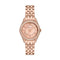 MICHAEL KORSMichael Kors MK4845 Women's Mini Harlowe Rose Gold - Tone Watch with Pavé Crystal BezelWATCHESEcecile