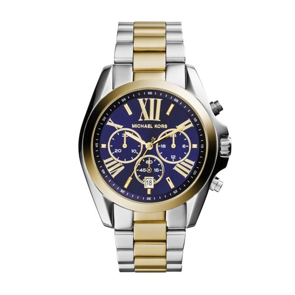 MICHAEL KORSMichael Kors Bradshaw MK5976 Women's Two - Tone Watch - Blue DialWATCHESEcecile