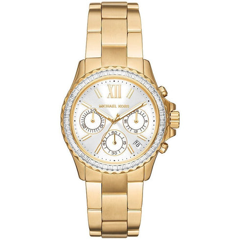 MICHAEL KORSMichael Kors MK7212 Women's Everest Gold - Tone Chronograph Watch with Crystal AccentsWATCHESEcecile