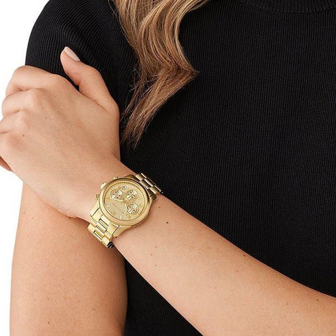 MICHAEL KORSMichael Kors MK7323 Women's Runway Gold - Tone Chronograph WatchWATCHESEcecile