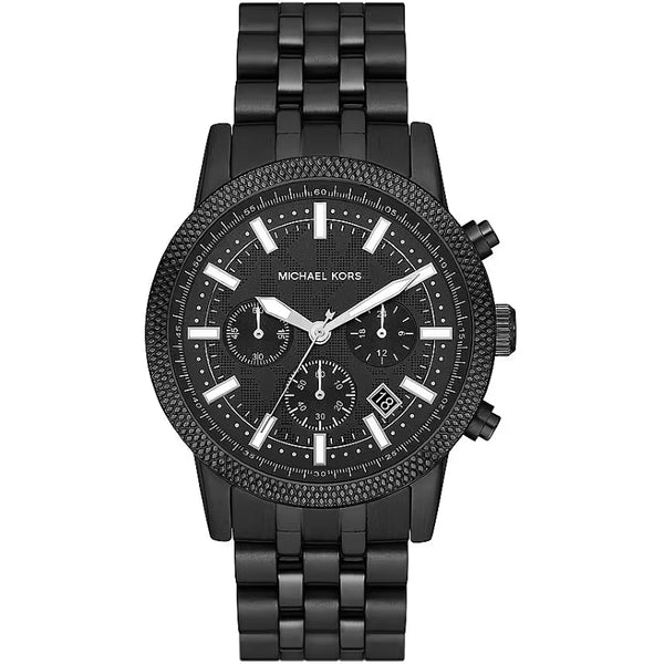 MICHAEL KORSMichael Kors MK9089 Men's Hutton Chronograph Black Stainless Steel WatchWATCHESEcecile