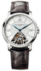 Baume & Mercier Classima MOA08786 Reloj Cuerda Manual Hombre - 42mm Esfera Plateada, Indicación Esqueleto, Correa Marrón Aligátor