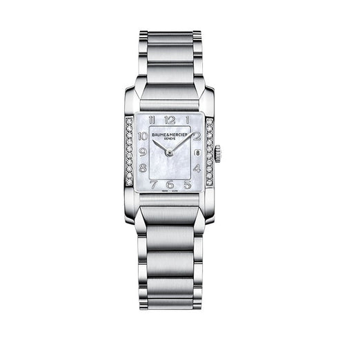 BAUME&MERCIERBaume & Mercier Hampton MOA10051 Women's Quartz Watch - Mother of Pearl Dial, Diamond BezelWATCHESEcecile