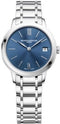 BAUME&MERCIERBaume & Mercier Classima MOA10477 Women's Quartz Watch - 31mm Stainless Steel Case, Sun - Satin Blue Dial, Roman Numerals, Stainless Steel BraceletWATCHESEcecile