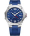 BAUME&MERCIERBaume & Mercier Riviera MOA10659 Men's Automatic GMT Watch - 42mm Stainless Steel Case, Blue Dial, Blue Rubber StrapWATCHESEcecile