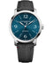 BAUME&MERCIERBaume & Mercier Classima MOA10708 Men's Automatic Watch - 42mm Stainless Steel Case, Peacock Blue Sun Satin Dial, Chevron Pattern, Dual StrapsWATCHESEcecile