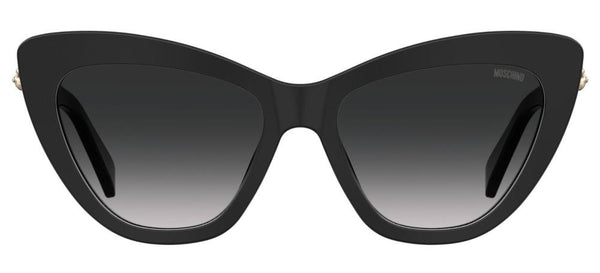 MOSCHINOMoschino MOS122/S 807/9O Women's Sunglasses – Black Frame, Grey Gradient LensesEYEWEAREcecile