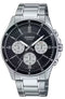 CASIO & VINTAGECasio MTP - 1374D - 1A3VDF Men's Stainless Steel Watch – Black DialWATCHESEcecile