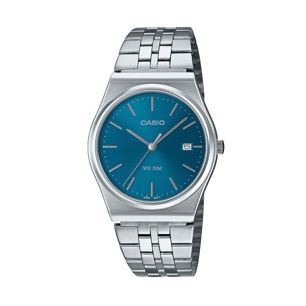 CASIO & VINTAGECasio MTP - B145D - 2A2VEF Men's Watch - Blue Dial, Stainless Steel BraceletWATCHESEcecile
