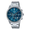 CASIO & VINTAGECasio MTP - E515D - 2A1VDF Men's Chronograph Watch – Blue Dial, Stainless Steel BandWATCHESEcecile