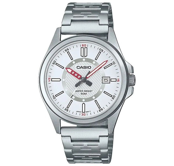 CASIO & VINTAGECasio MTP - E700D - 7EVEF Men's Watch - Silver Dial, Stainless Steel BraceletWATCHESEcecile