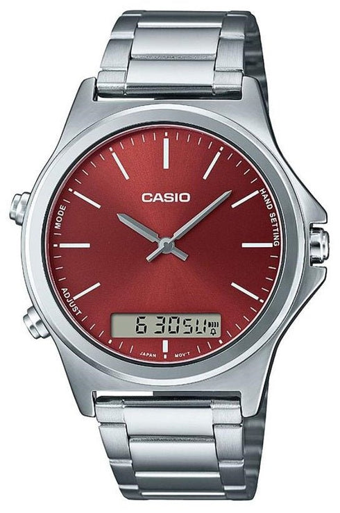 CASIO & VINTAGECasio MTP - VC01D - 5EUDF Men's Analog - Digital Watch – Brown Dial with Stainless Steel BraceletWATCHESEcecile
