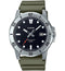 CASIO & VINTAGECasio MTP - VD01 - 3EVUDF Men's Analog Watch - 45mm Black Dial, Green Resin StrapWATCHESEcecile