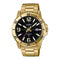 CASIO & VINTAGECasio MTP - VD01G - 1BVUDF Men's Watch - Black Dial, Gold - Plated Stainless Steel BraceletWATCHESEcecile