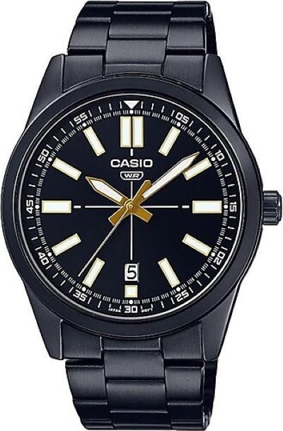CASIO & VINTAGECasio MTP - VD02B - 1EUDF Men's Black Ion - Plated Watch – Black DialWATCHESEcecile