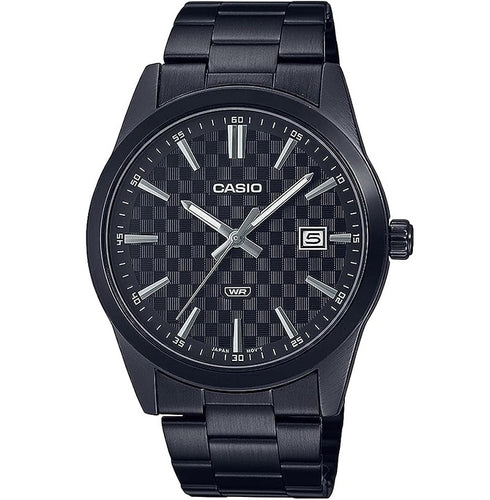 CASIO & VINTAGECasio MTP - VD03B - 1AUDF Men's Watch - Black Dial, Black Stainless Steel BraceletWATCHESEcecile