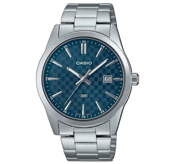 CASIO & VINTAGECasio MTP - VD03D - 2AUDF Men's Watch - Blue Dial, Stainless Steel BraceletWATCHESEcecile