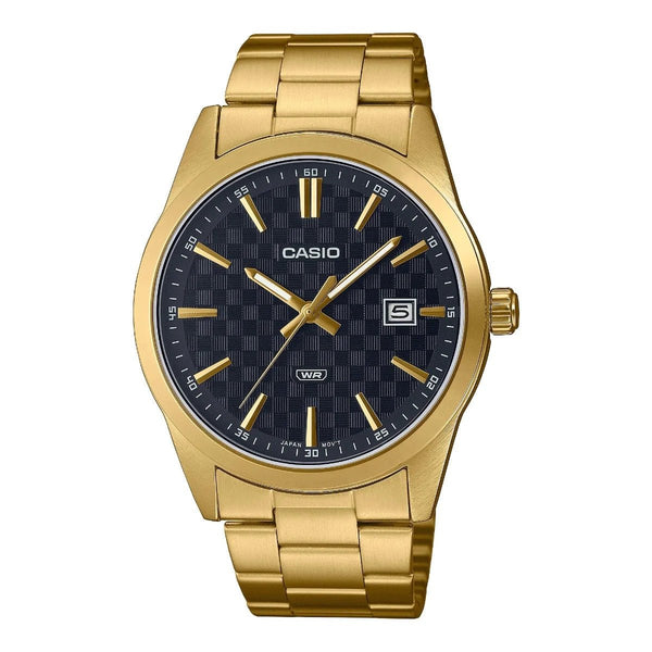 CASIO & VINTAGECasio MTP - VD03G - 1AUDF Men's Analog Watch – Black Dial with Gold - Tone Stainless Steel BraceletWATCHESEcecile