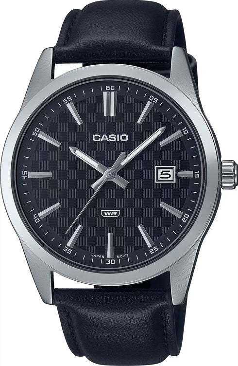 CASIO & VINTAGECasio MTP - VD03L - 1AUDF Men's Watch - Black Dial, Black Leather StrapWATCHESEcecile