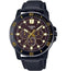 CASIO & VINTAGECasio MTP - VD300BL - 5EUDF Men's Black Leather Strap Watch – Brown DialWATCHESEcecile