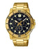 CASIO & VINTAGECasio MTP - VD300G - 1EUDF Men's Gold - Tone Analog Watch – Black DialWATCHESEcecile