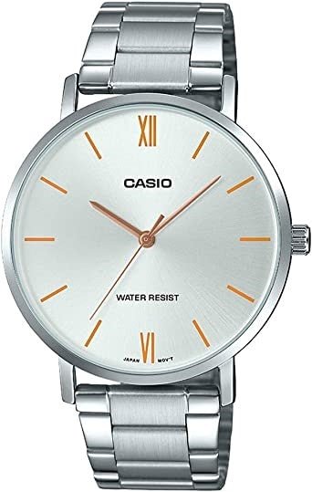 CASIO & VINTAGECasio MTP - VT01D - 7BUDF Men's Stainless Steel Watch – Silver DialWATCHESEcecile