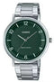 CASIO & VINTAGECasio MTP - VT03D - 3BDF Men's Watch – Green Dial, Stainless Steel Band, 40mmWATCHESEcecile