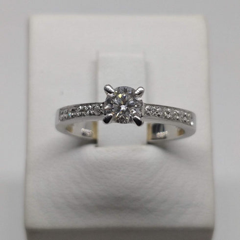 MILUNAMiluna LID1688 - D40 Women's 18K White Gold Solitaire Diamond RingJEWELRYEcecile