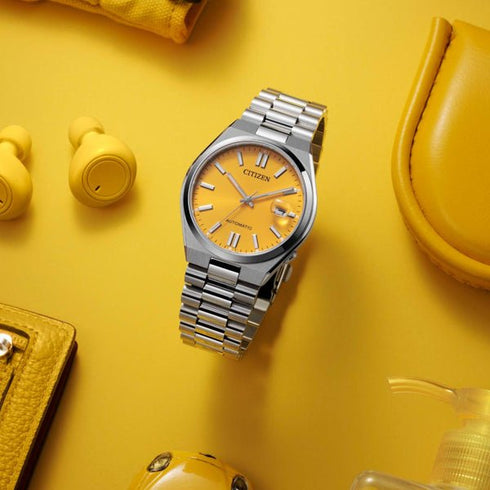 CITIZENCitizen NJ0150 - 81Z Men's Automatic Watch - Yellow Dial, Stainless SteelWATCHESEcecile