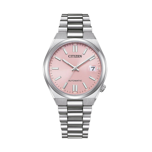 CITIZENCitizen Tsuyosa NJ0200 - 50Z – 37mm Pink Dial Automatic, Stainless Steel Bracelet Oris +12 Chrono24 +12 Chrono24 +12WATCHESEcecile