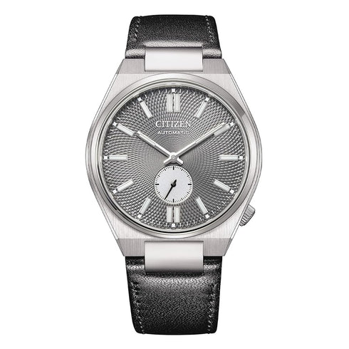 CITIZENCitizen Tsuyosa NK5010‑01H Men’s 40 mm Automatic Watch – Grey Guilloché Dial, Small Seconds, Sapphire Crystal, 50 m Water ResistanceWATCHESEcecile