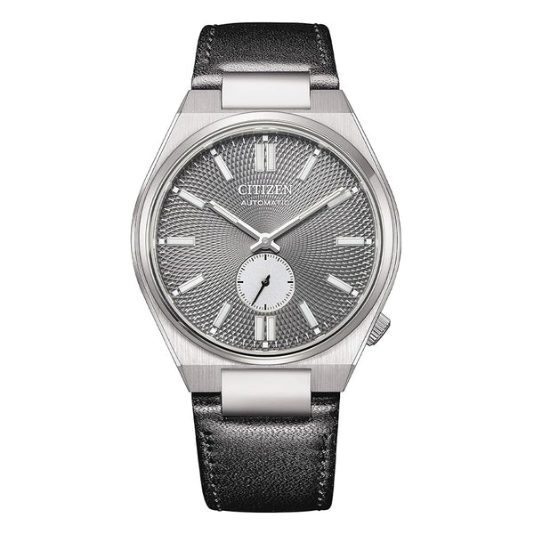 CITIZENCitizen Tsuyosa NK5010‑01H Men’s 40 mm Automatic Watch – Grey Guilloché Dial, Small Seconds, Sapphire Crystal, 50 m Water ResistanceWATCHESEcecile
