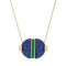 ALIITAAliita NRDCES10IPYG09K Deco Empanada Necklace – 9K Yellow Gold, Lapis EnamelBIJOUXEcecile