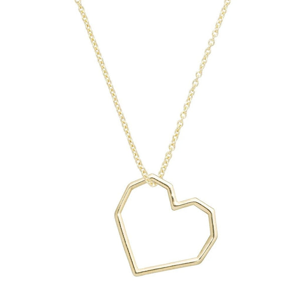 ALIITAAliita NRPU2R0000YG09K Heart Pendant Necklace – 9K Yellow Gold, HandmadeBIJOUXEcecile