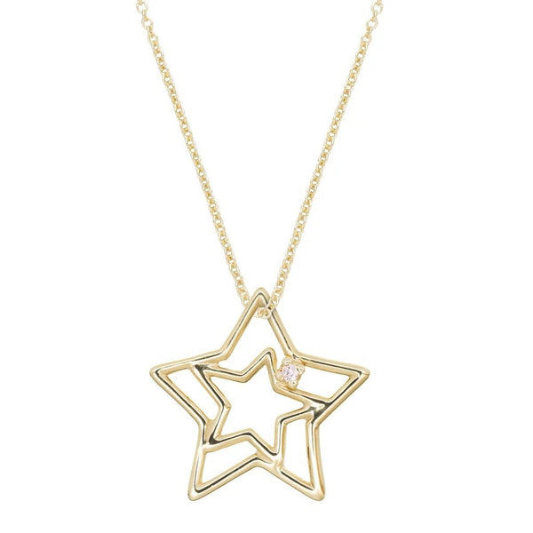 ALIITAAliita NRPU39001AYG09K Estrella Brillante Necklace – 9K Yellow Gold, 45cmBIJOUXEcecile