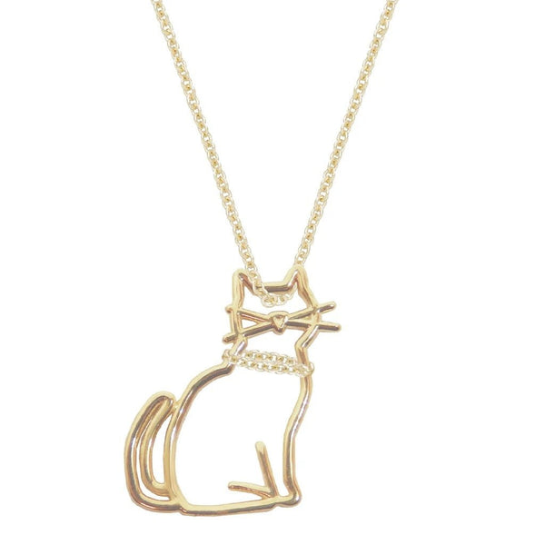ALIITAALIITA MIAU Necklace NRPU420000YG09K – 9K Yellow Gold, Cat Motif, 45cmBIJOUXEcecile