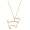 ALIITAAliita NRPU50001AYG09K Perrito Brillante Necklace – 9kt Gold, Diamond, 45cmBIJOUXEcecile