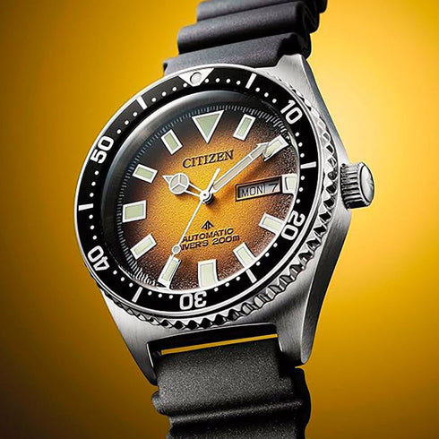 CITIZENCitizen Promaster NY0120 - 52X Dive Watch – Automatic, Yellow Dial, 41mm, 200M WRWATCHESEcecile