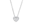 RECARLORecarlo P67SC022/039 - 45 White Gold Heart - Shaped Diamond Necklace – 0.39ct, Anniversary Love Collection, 45 cmJEWELRYEcecile