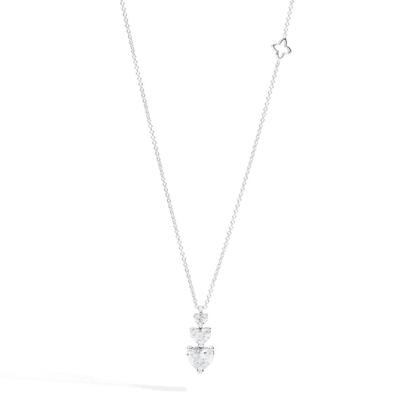 RECARLORecarlo P67TS025/051 White Gold Heart - Shaped Diamond NECKLACEJEWELRYEcecile