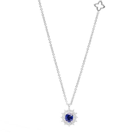 RECARLORecarlo P77CC001_ZB 18K White Gold Necklace with Sapphire and DiamondsJEWELRYEcecile