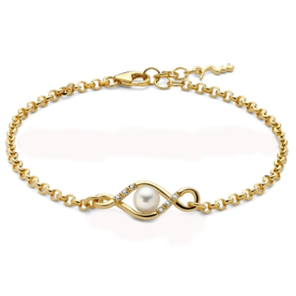 MILUNAMiluna PBR3247G Bracelet - 925 Silver with Pearls and TopazJEWELRYEcecile