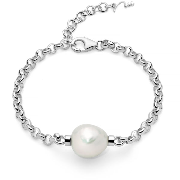 MILUNAMiluna PBR3546B Women's Bracelet - 925 Silver with White Pearls and Flower DesignJEWELRYEcecile