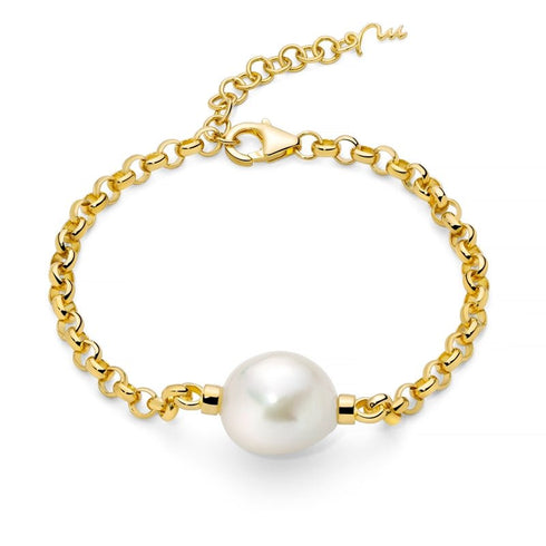 MILUNAMiluna PBR3546G Women's Bracelet - 925 Silver with Baroque PearlJEWELRYEcecile