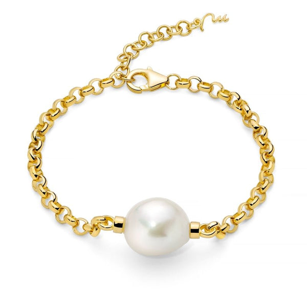 MILUNAMiluna PBR3546G Women's Bracelet - 925 Silver with Baroque PearlJEWELRYEcecile