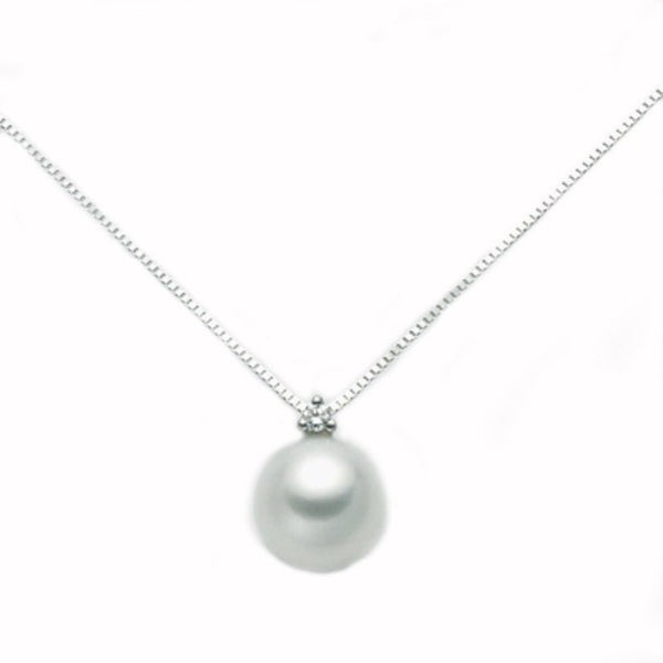 MILUNAMiluna PCI885BM_2V5 Women's Necklace - 18K White Gold with Pearl and Diamond PendantJEWELRYEcecile